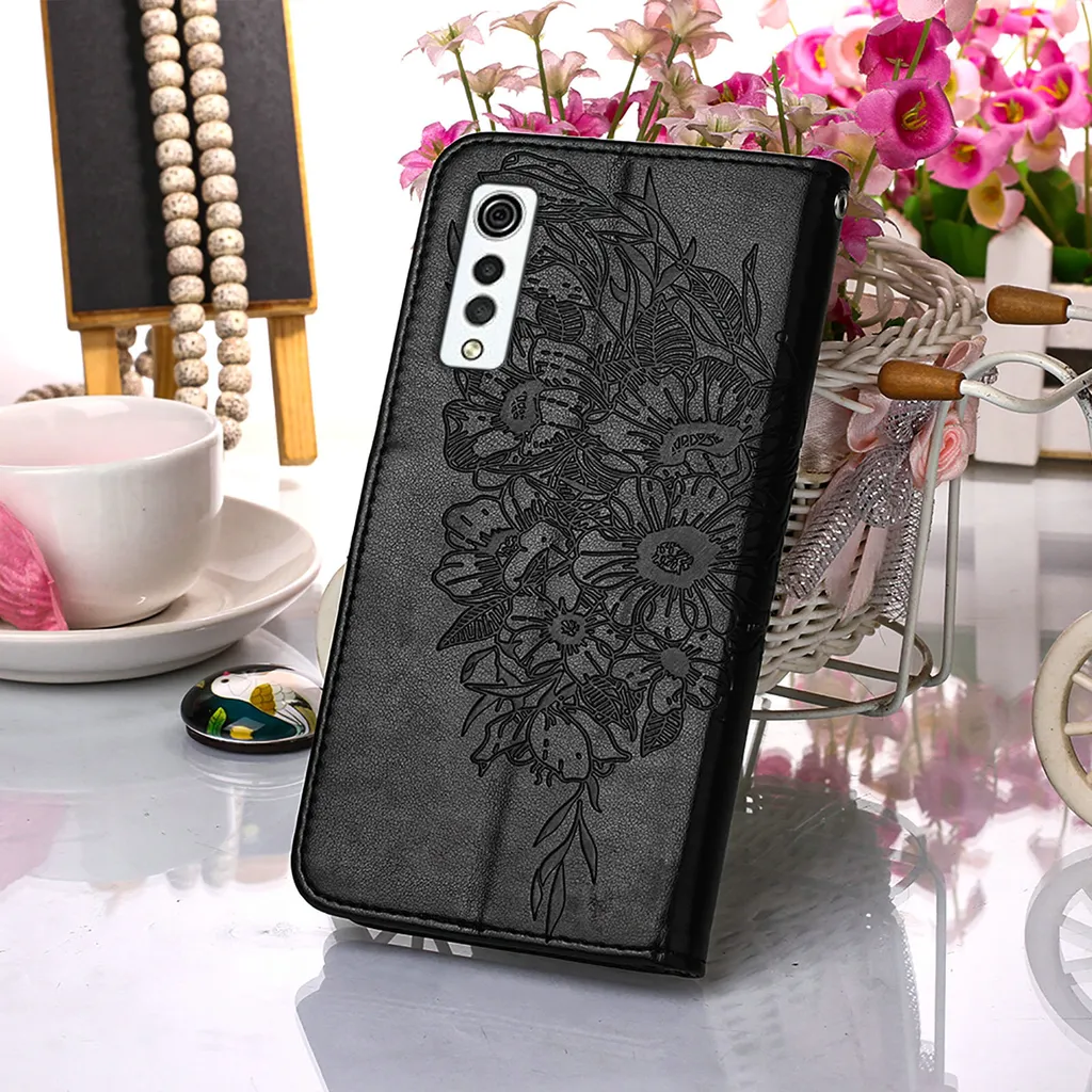 Custodia LG Velvet 2 Pro Farfalla in Rilievo - Look Chic e Sicuro - 4