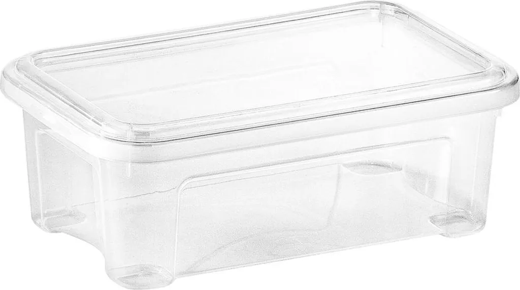 Contenitore Combi Box 25L Trasparente: Design Essenziale per la Casa