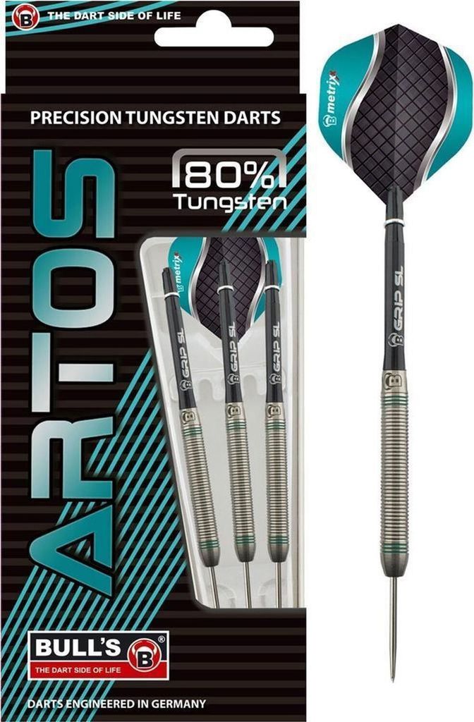 BULL'S Artos AR1 Steeldart, Mint 80% Tungsten - 24g -- 1 Satz