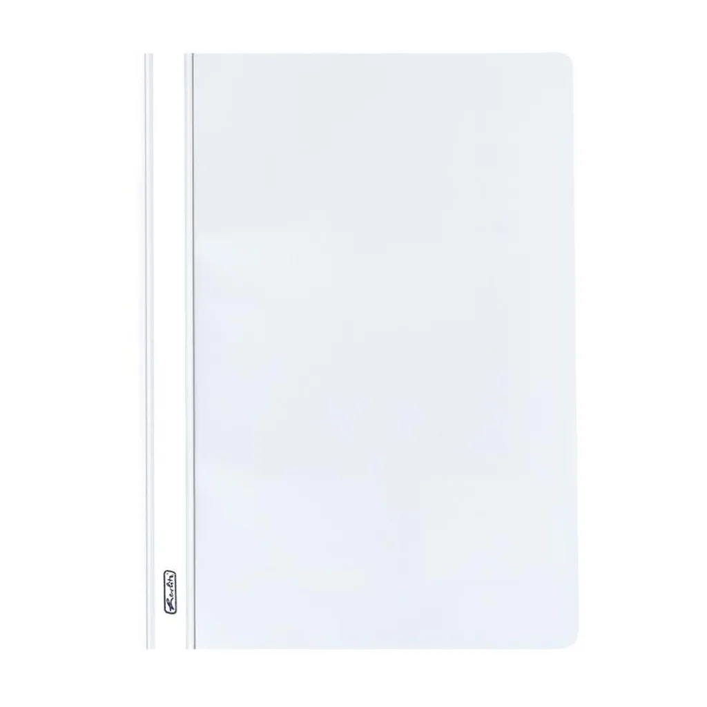 Herlitz Schnellhefter Bianco A4 in PP: Cartellina a Clip Professionale