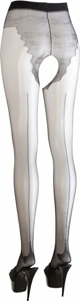 Cottelli Collection Stockings & Hosiery Ouvert-Strumpfhose schwarz
