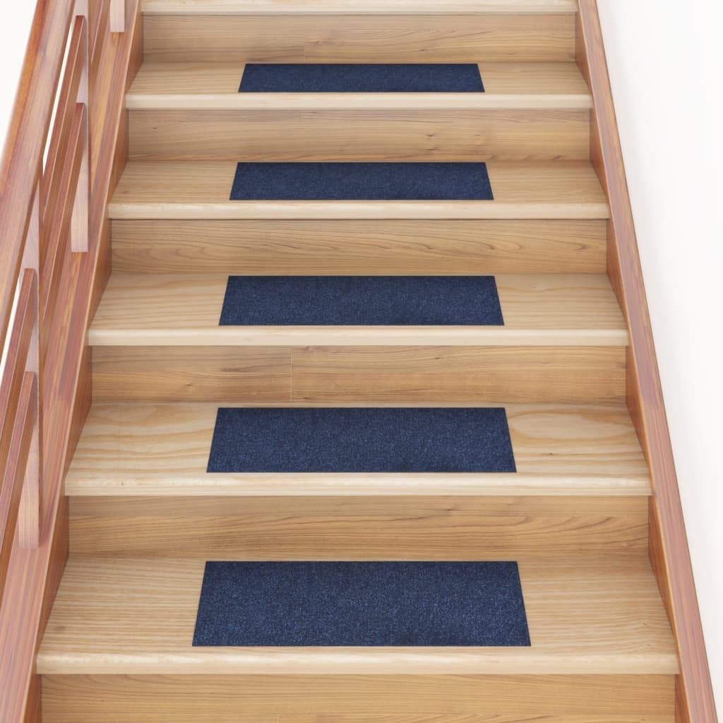 "2026 Promotion" Stufenmatten Selbstklebend 15 Stk. - Hohe Qualität - 60x25 cm Marineblau Rechteckig - Stufenmatten CC13254