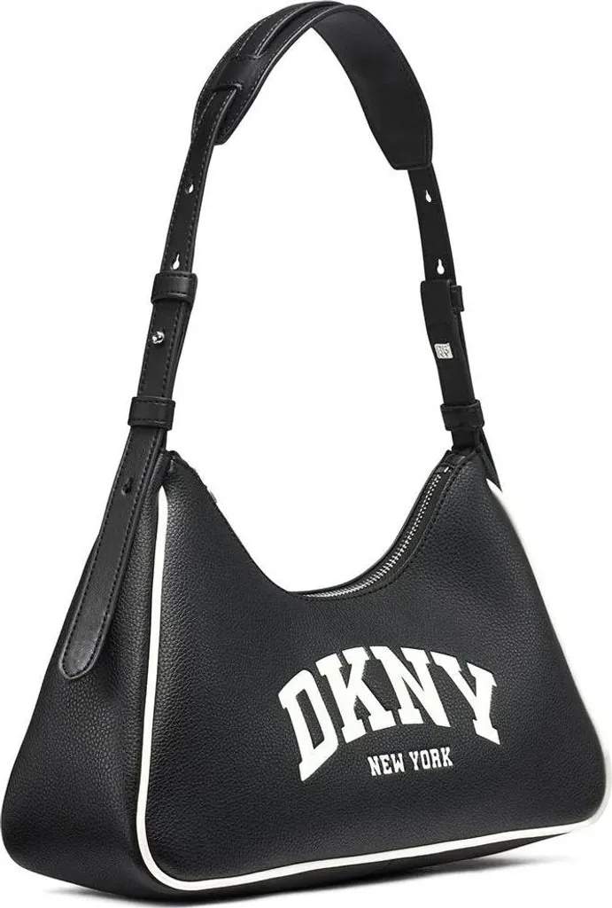 Sac Bandoulière Dkny Nell Noir pour Sorties et Travail - Format Idéal