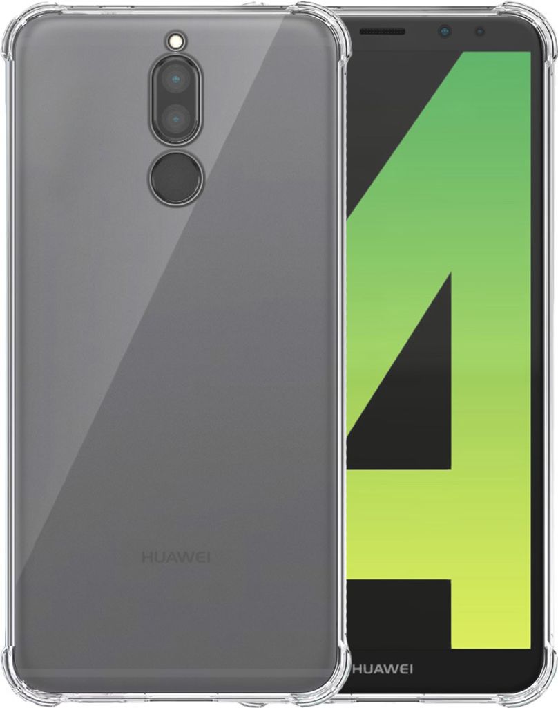 Smartphonica Telefon Fall geeignet für Huawei Mate 10 Lite Transparent Shockproof - Shockproof TPU SIlicone Backcover Case mit Bumper Transparent