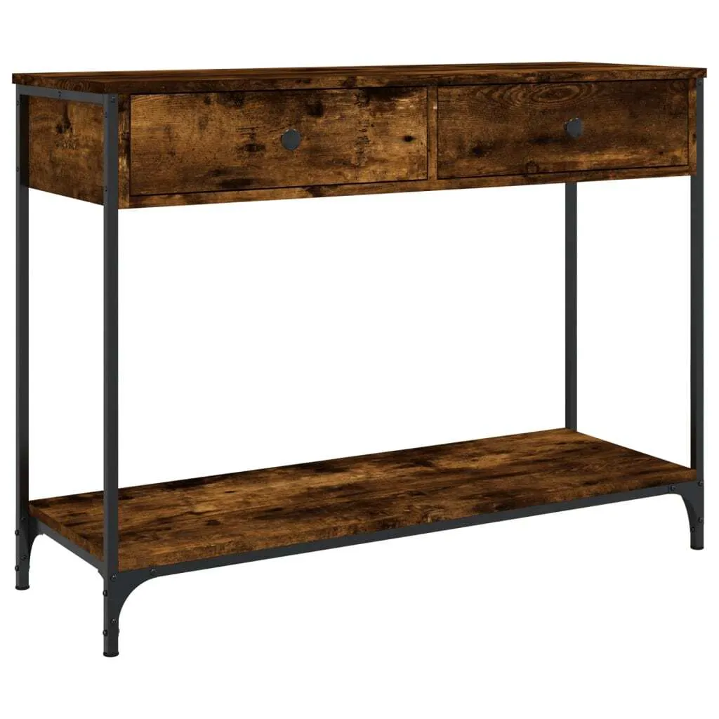 Tavolo Consolle Ingresso Rovere Fumé 100cm | Arredo Casa Robusto