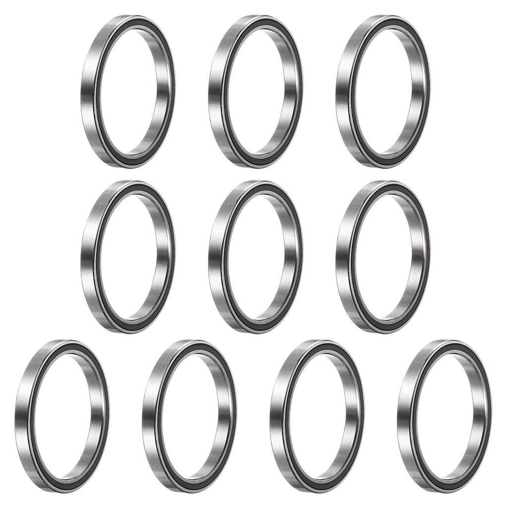 10 Stš¹ck 6706-2RS Rillenkugellager, 30 x 37 x 4mm Z2 Doppelt gummierte Chromstahl-Lager, Schwarz