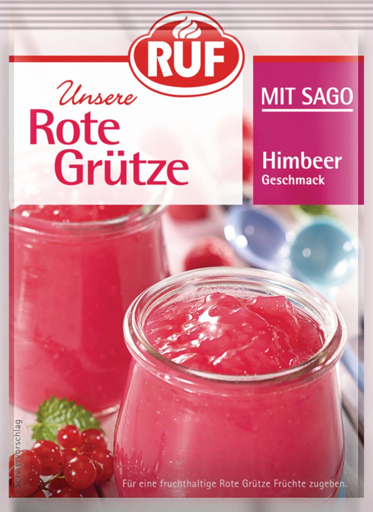 RUF Rote Grütze Himbeer mit Sago Produktbild 