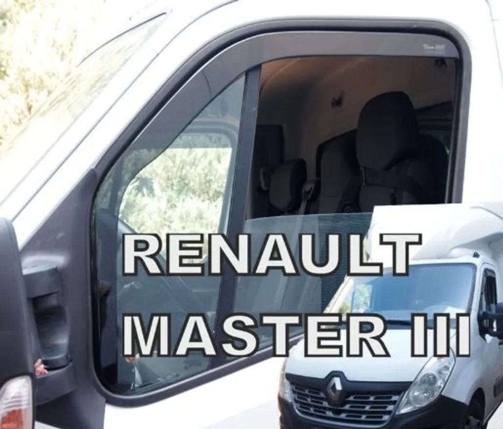 Déflecteurs d'air pour Renault Master III et Opel Movano B (vitres avant) - 6
