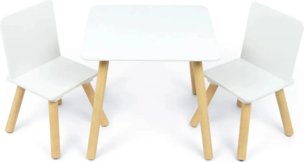 Ensemble mobilier enfant table et 2 chaises en bois Arditex Kids AR16732