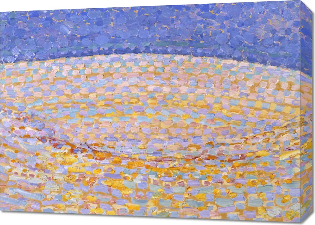 Tableau Piet Mondrian Dune III 70x50 cm pour moderniser un mur vide