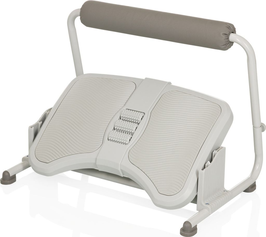 hjh OFFICE Fußablage für Büro, Schreibtisch Fußstütze PODI FMW Fußstütze ergonomisch, verstellbar, rutschfest