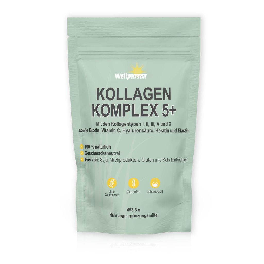 Kollagen-Komplex 5+ Multi-Kollagen Pulver mit Typ I, II, Produktbild 