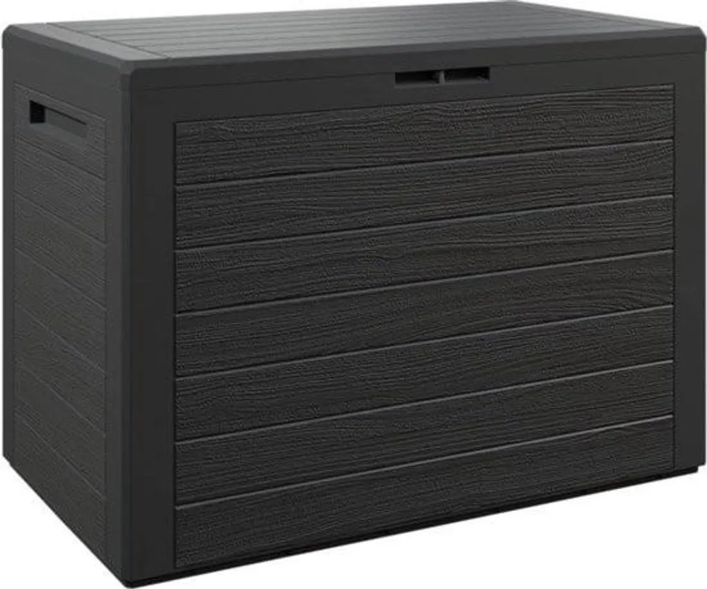 Coffre de jardin étanche design robuste 300L pour stockage coussins