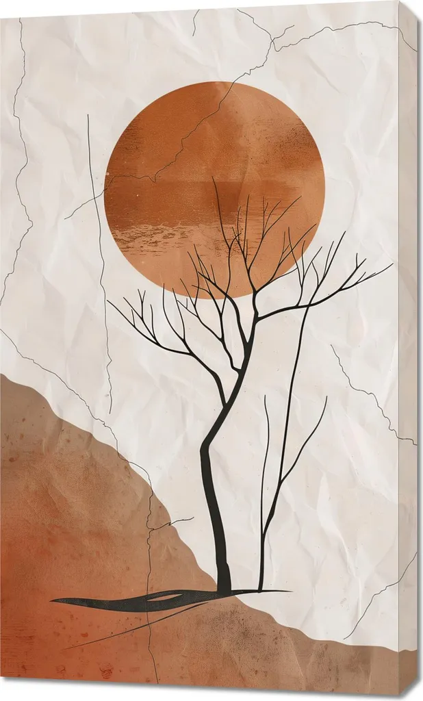 Réveillez un mur vide avec ce grand tableau désert 60x100 cm déco