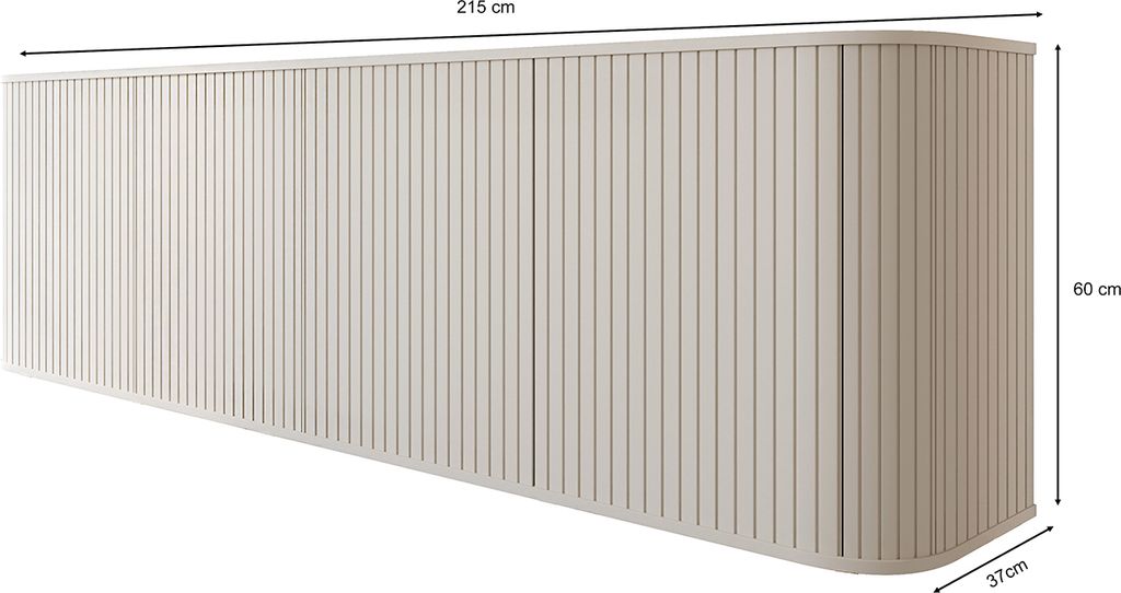 Kommode Sideboard Beistellkommode 4D ZILLO kaschmir Produktbild 2