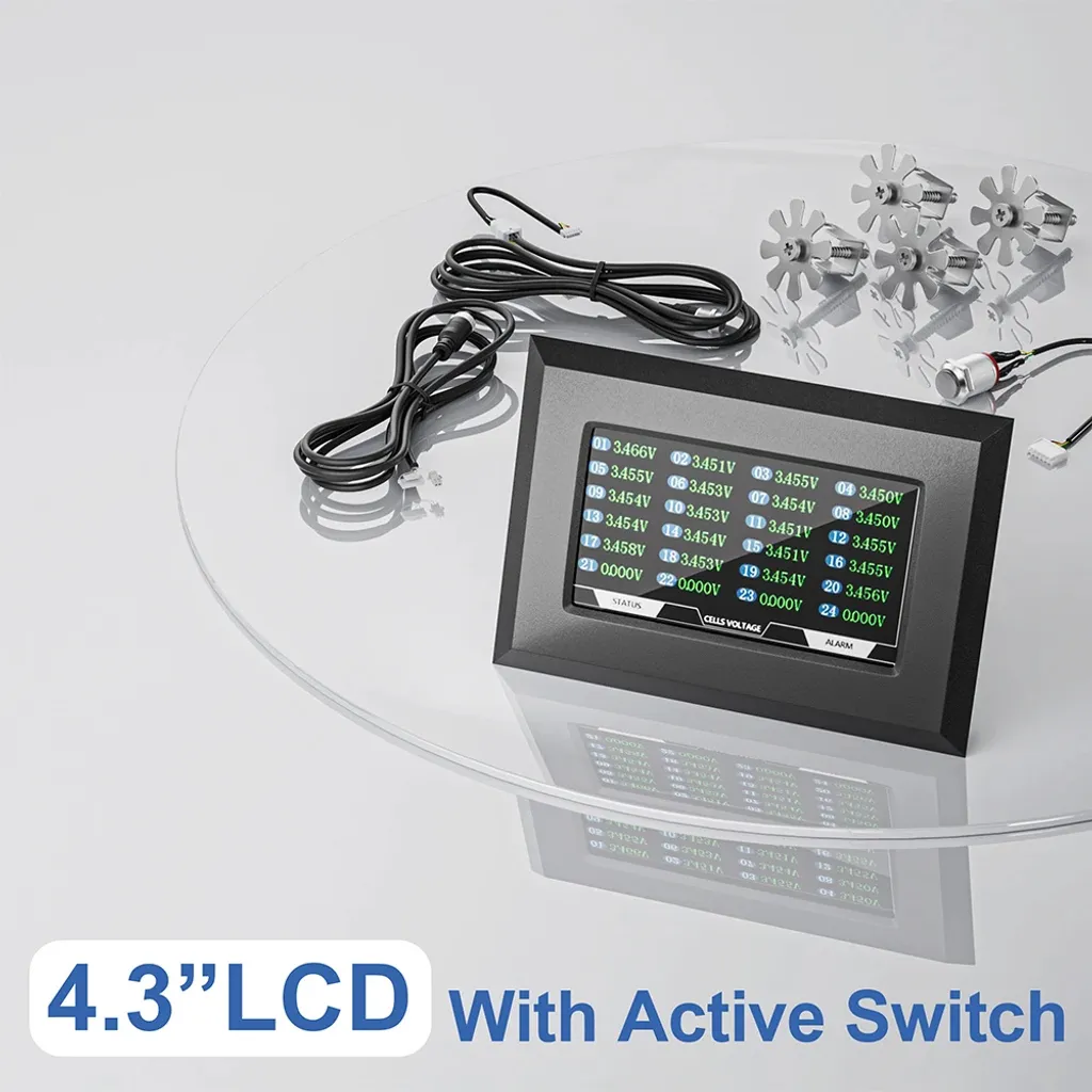 Afficheur LCD 4,3 Pouces pour Éviter les Pannes de Batterie Lithium BMS