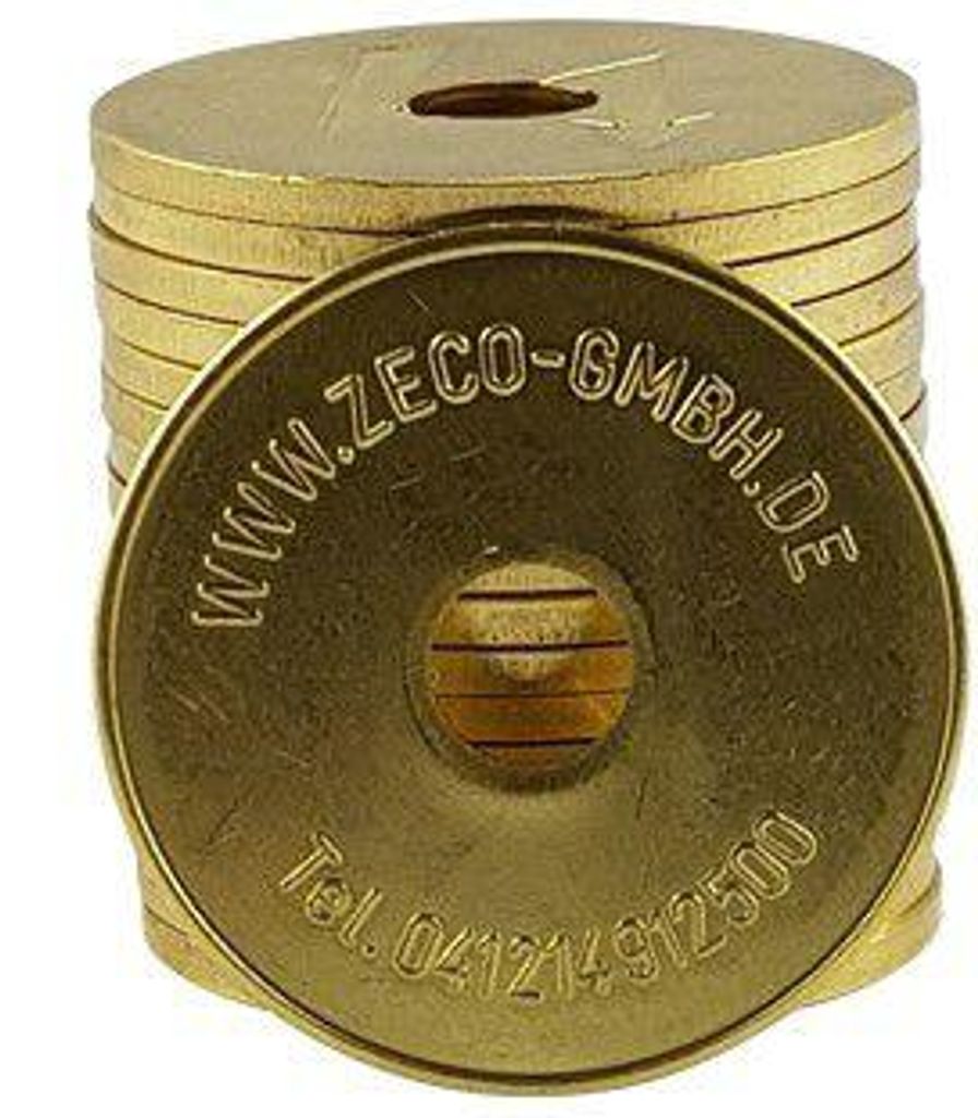 Messing Wertmarke 26mm x 1,6mm, Waschmarke, Jeton, Token Produktbild 