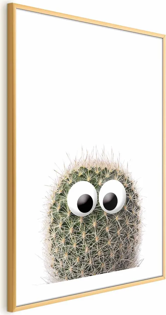 Offerta Poster Cactus 40x60 con Cornice Oro | Arredo Casa Trendy