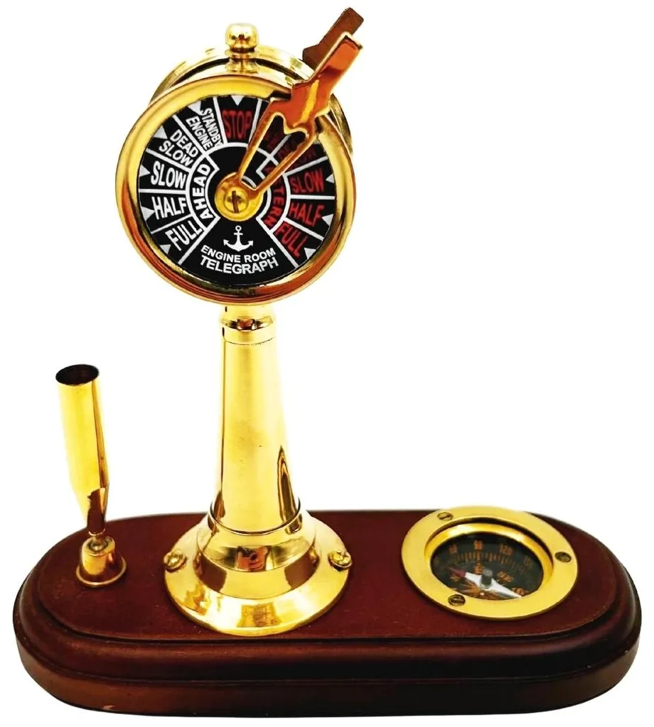 Accessoire de Bureau Vintage : Télégraphe et Boussole de Marine TT018
