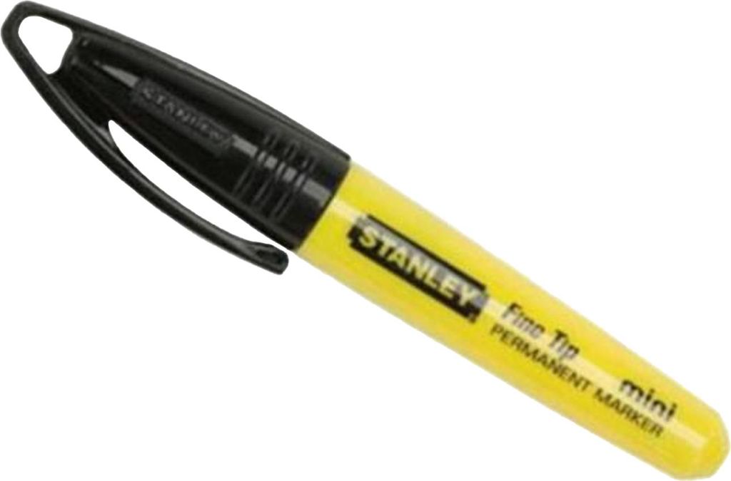 Stanley - Mini-Permanent-Marker-Stift AW151 (Einheitsgröße) (Schwarz)