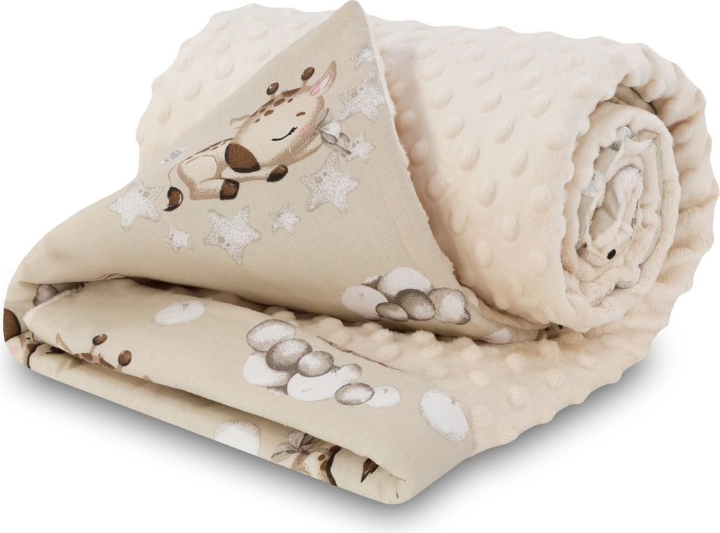 Babydecke Kuscheldecke 75x100 cm zweiseitig Plüsch Produktbild 