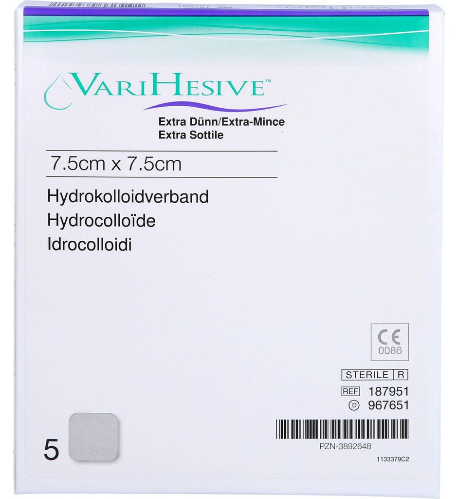 VariHesive medicazione idrocolloidale extra sottile 7,5 cm Immagine del prodotto 