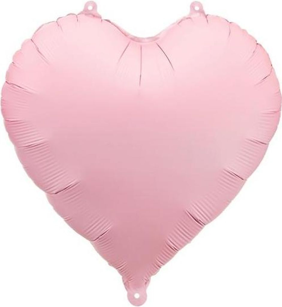 Herz-Folienballon, rosa, 45 cm