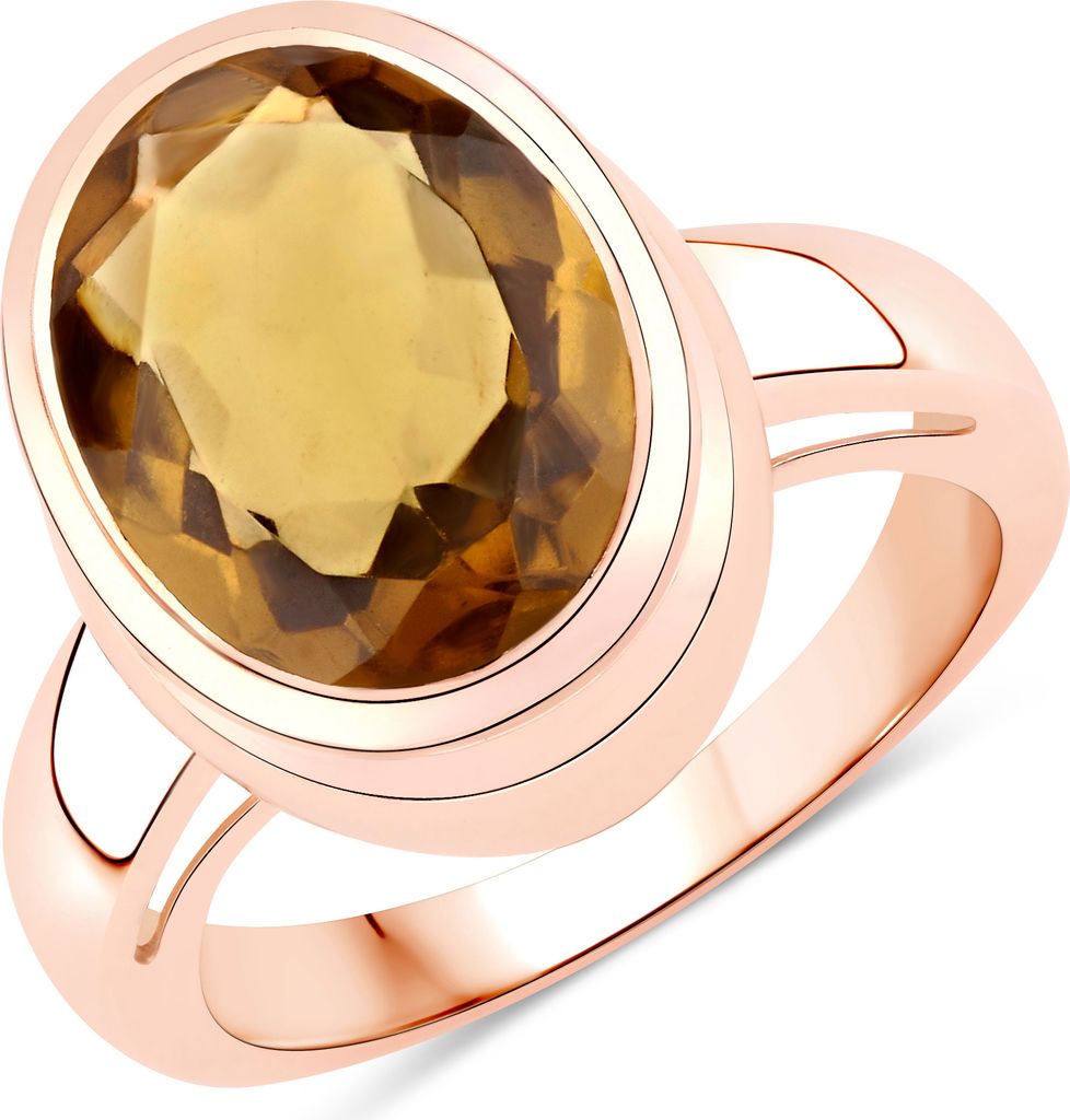 R22246CHDQTZ, R22246CHDQTZ, R22246CHDQTZ Ring mit champagner Quarz 925 Sterlingsilber rosèvergoldet XEN