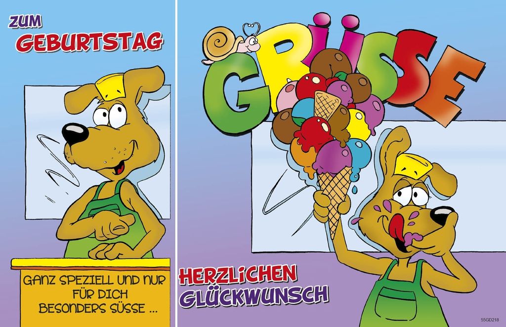 Geburtstag – Humor - Glückwunschkarte im Format 11,5 x 17 cm mit