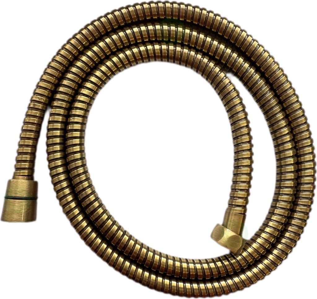 Brauseschlauch 150cm Bronze Retro, verstärktes Messing/PVC Produktbild 