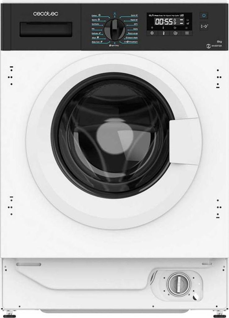 Einbauwaschmaschine de 8 kg de Fassungsvermögen und 1400 U/min, 16 Programme, , Inverter Plus Motor, SteamMax.