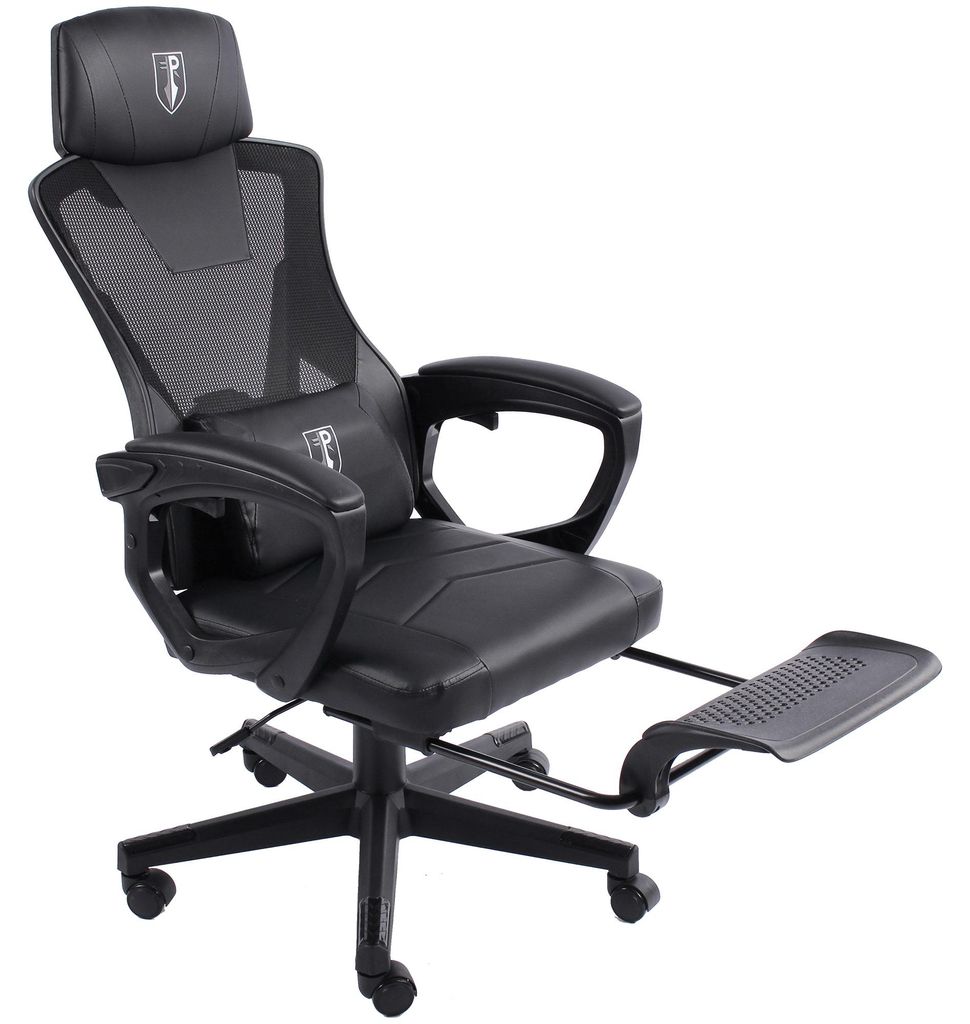 Gaming Stuhl im modernen Racing-Design mit einklappbarer Produktbild 