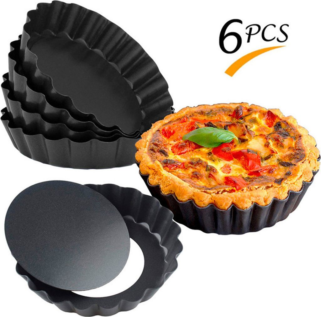 PRECORN Mini Tarteform Set 6 Stück, 10 cm Antihaft Produktbild 