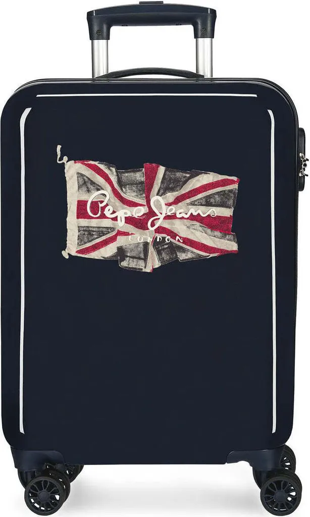 Acquista Online Trolley Pepe Jeans Uomo Multicolore Rigido 4 Ruote