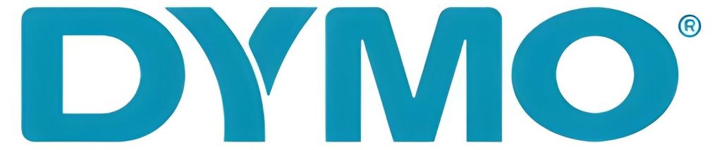 The DYMO logo is displayed prominently on a white background.