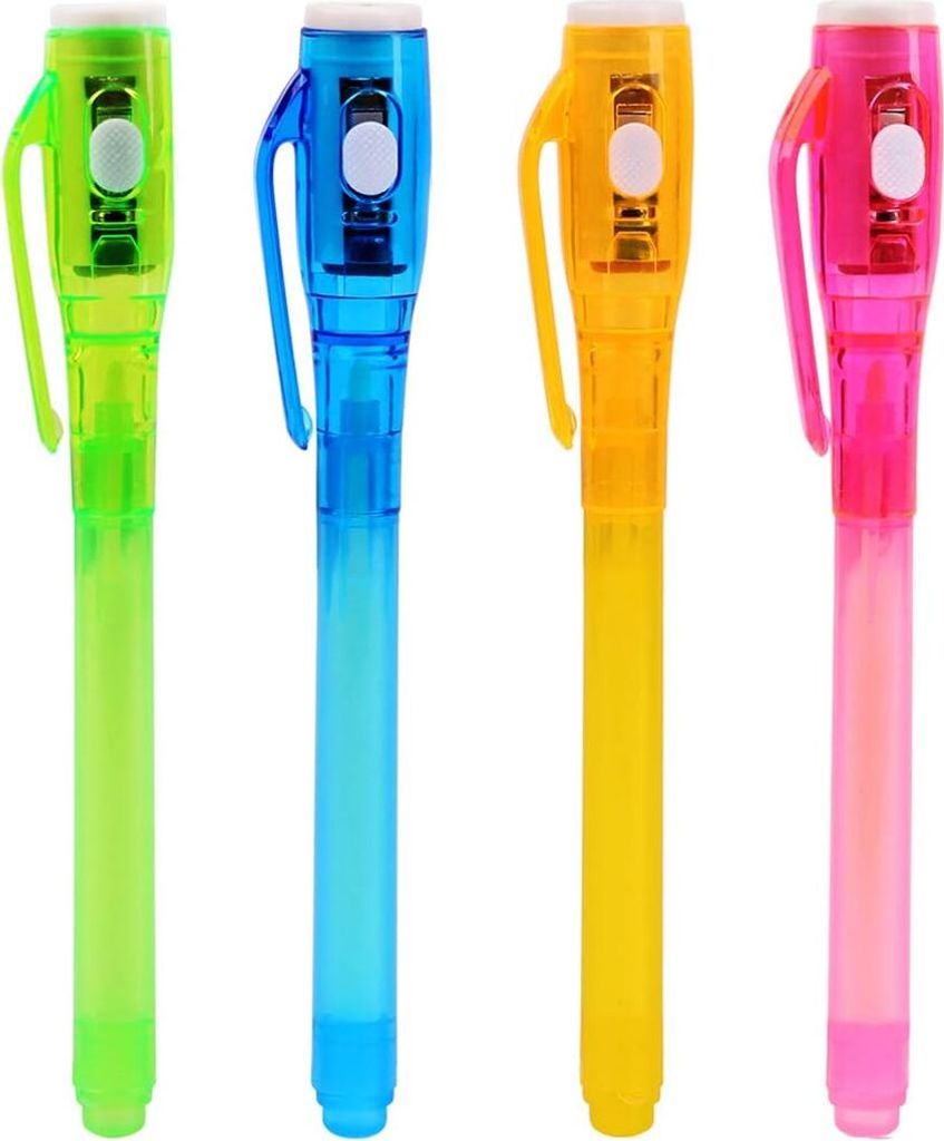 4er-Pack unsichtbare Tintenstifte mit UV-Licht, 2021 Produktbild 