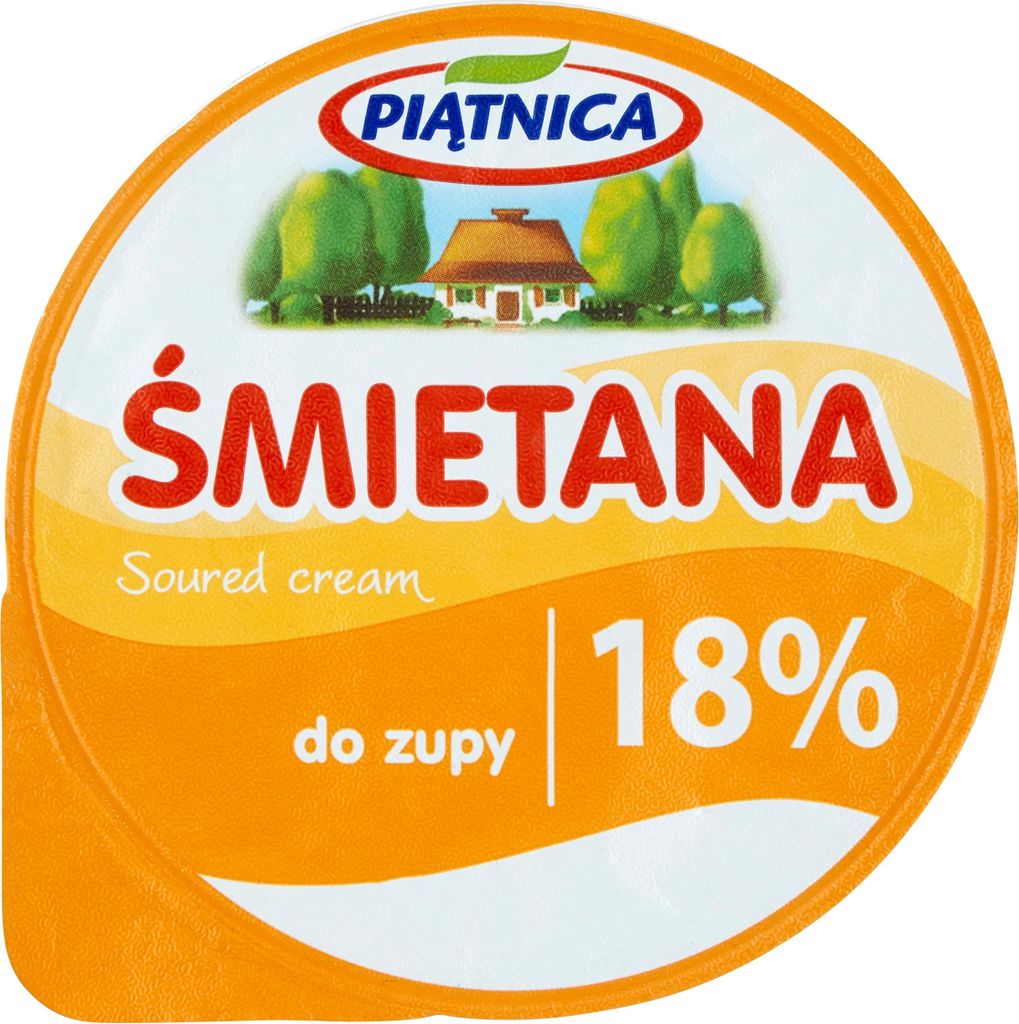 Śmietana Pilos 18% zawartości tłuszczu 200 g Zdjęcie produktu 