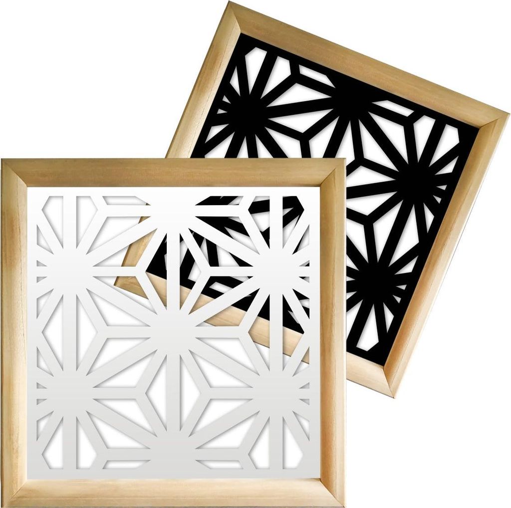 RADIANT - Moduli Decorativi in holz e PVC 73x73 cm schwarz