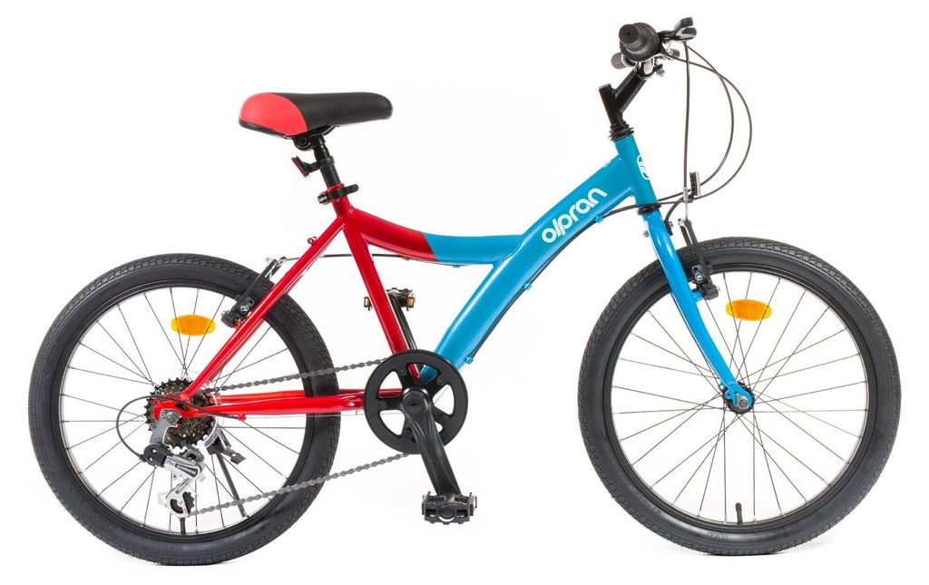 Fahrrad FELIS 20 Zoll Laufrad 13 Zoll Rahmen blau/rot 5 Gänge für Kinder 6-9 Jahre