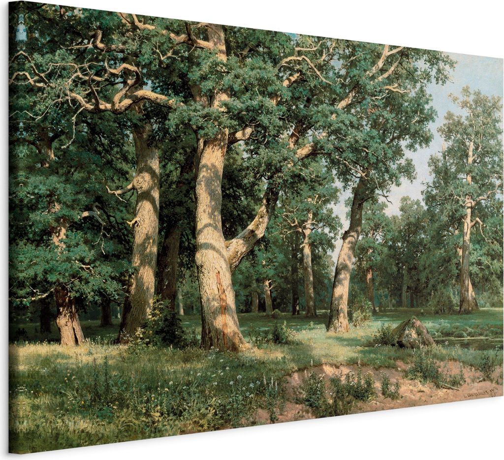 Italienischer Leinwand Leinwandbild - Oak Forest 120x80 cm Reproduktionen l-F-10008-b-a