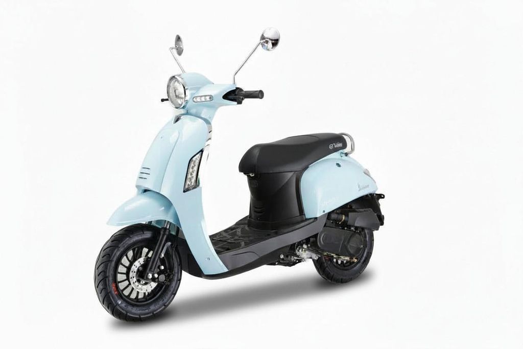 Motorroller Massimo 50ccm 45km/h, Euro 5, babyblau GT Produktbild 
