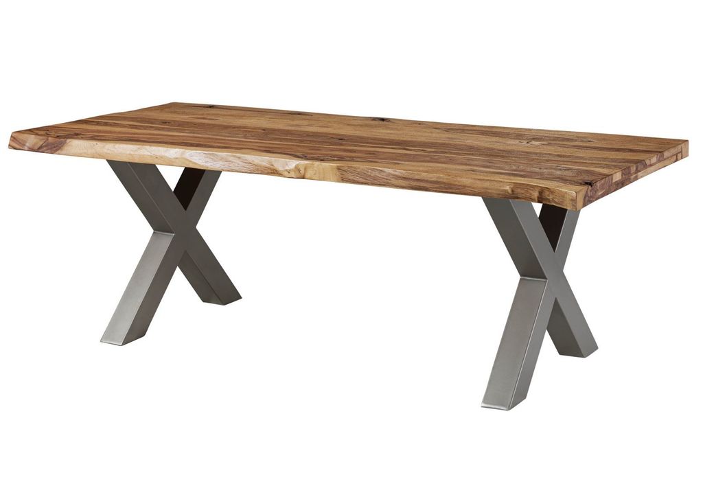MASSIVMOEBEL24 | Table à manger 220x100 en bois de Sheesham Image du produit 