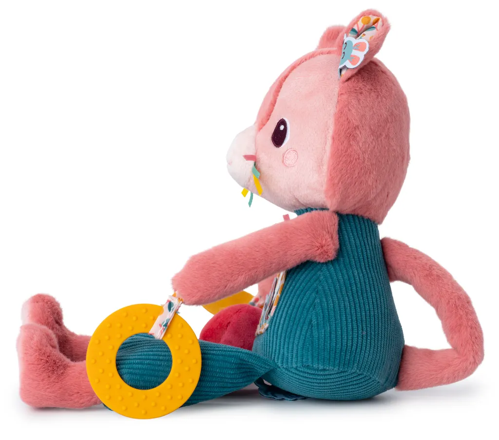 Peluche multi-activités Jeanne le chat : éveil sensoriel complet - 2