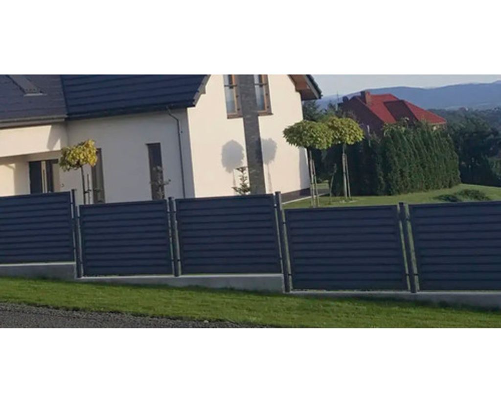 Zaunpfosten POLBRAM 5 x 5 x 200 cm verzinkt anthrazit