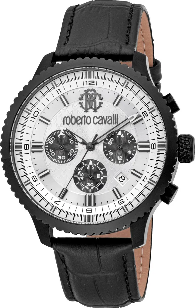 Montre homme Roberto Cavalli RC5G127L0045 cuir bleu : confort garanti
