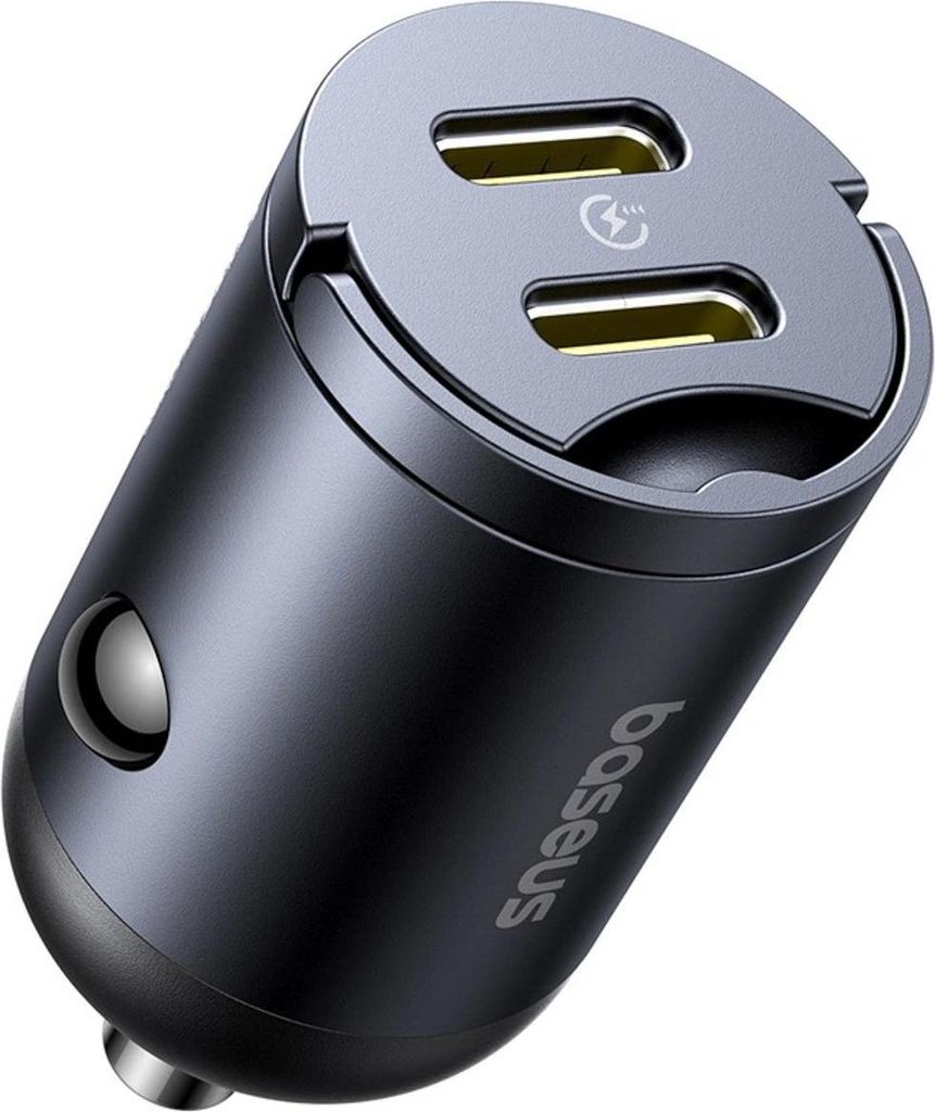 Caricabatterie da auto PD 30W, 2x USB-C, Baseus Tiny Star, Immagine del prodotto 