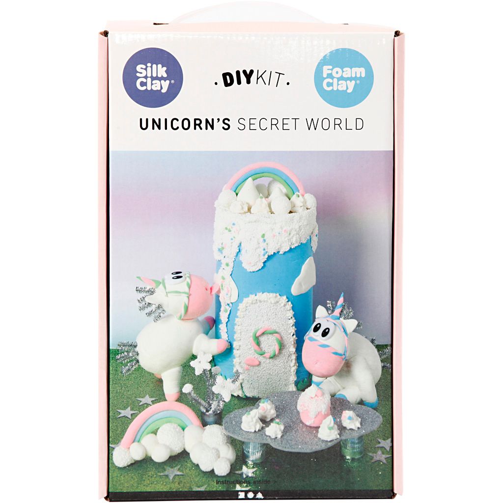 Creativ Company - Bastelset Knete Fabelwesen Einhorn Traumwelt - 98106