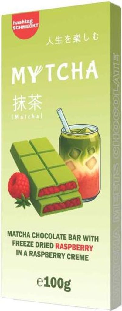 hashtag schmeckt Mytcha Matcha Chocolate Bar Freeze Dried Produktbild 