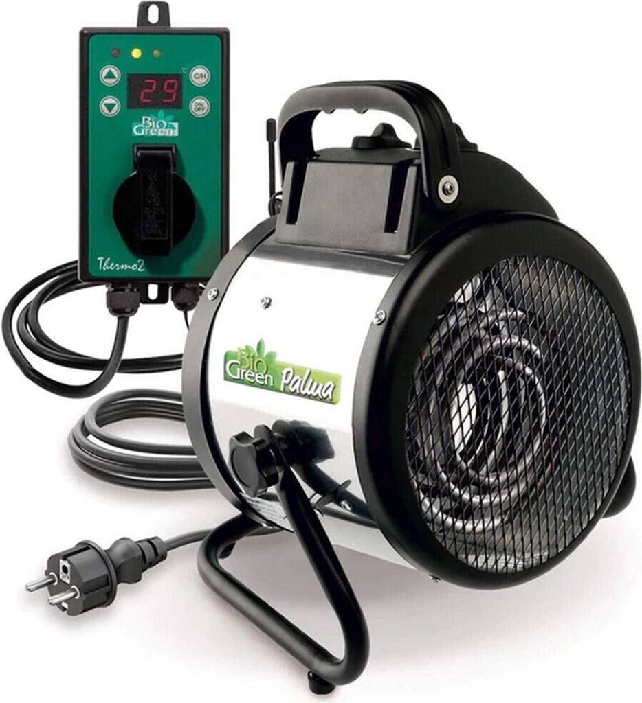 Chauffage de serre BioGreen "Palma" avec thermostat Image du produit 