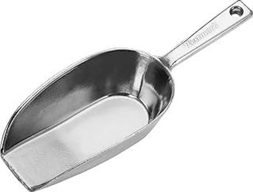 Abwiege-/Abfüll-/Futter-/Sackschaufel, Füllvolumen: 300 ml (ca. 290 g Mehl), Aluminium, Hygia, Silber, 91512291